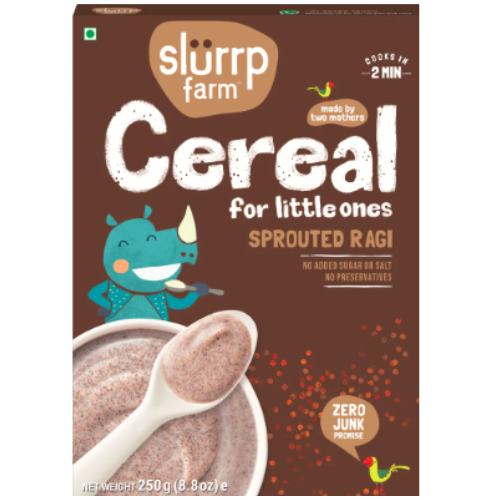 Cereal For Little Ones Organic Sprouted Ragi 250 GM