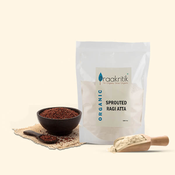 Organic Sprouted Ragi Atta 500 GM