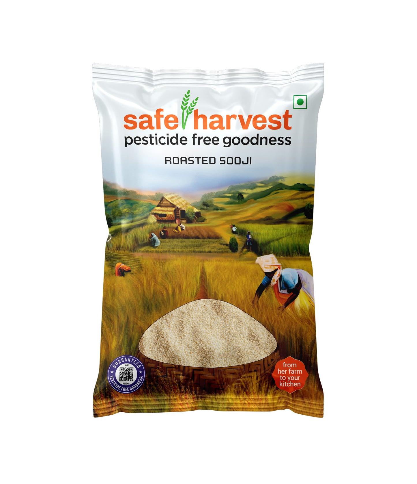 Pesticide Free Roasted Sooji 1 KG