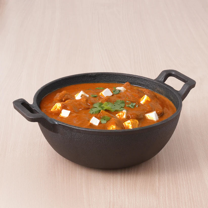 Cast Iron Deep Kadai 1 Pcs