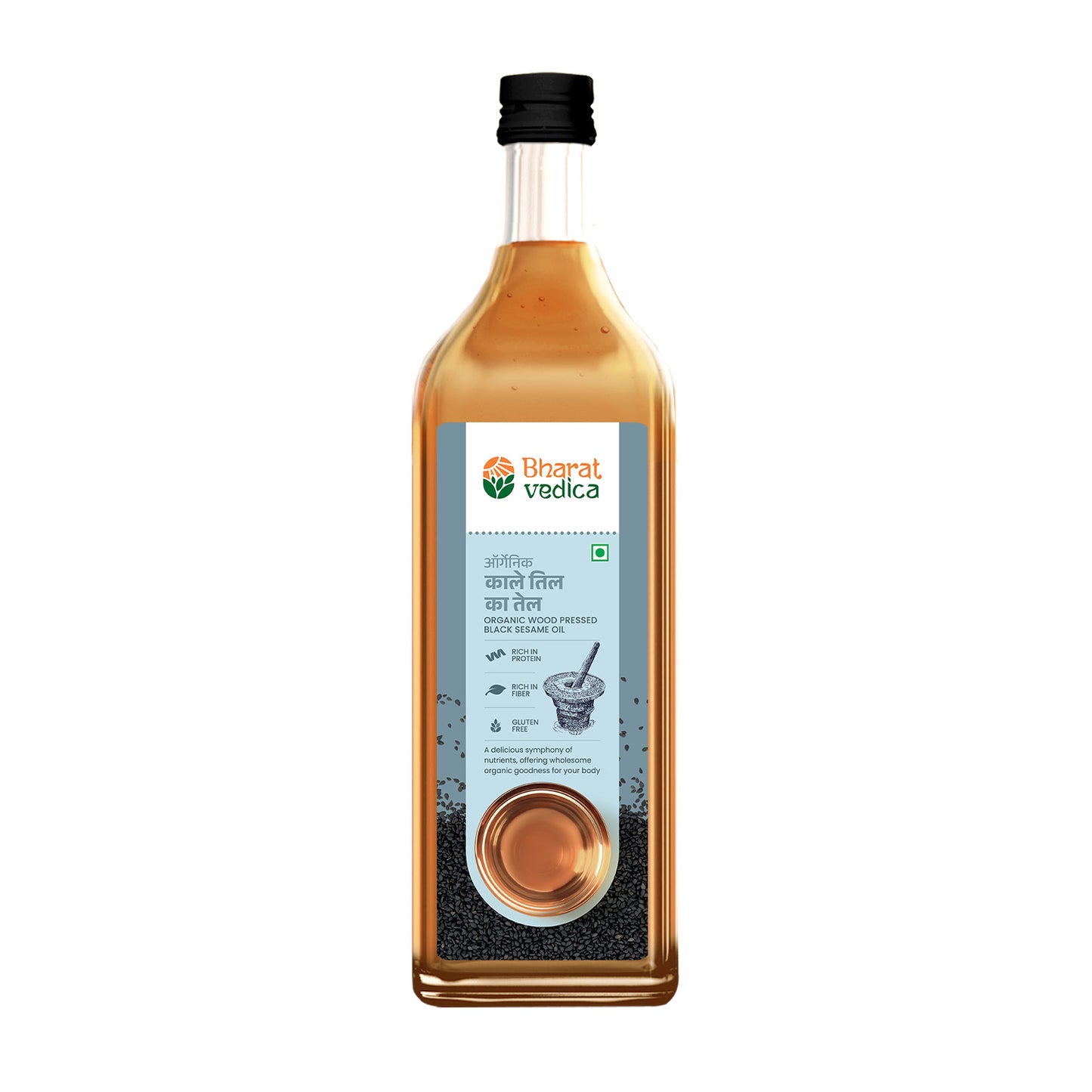 Wood Pressed Organic Black Sesame Oil 1 ltr
