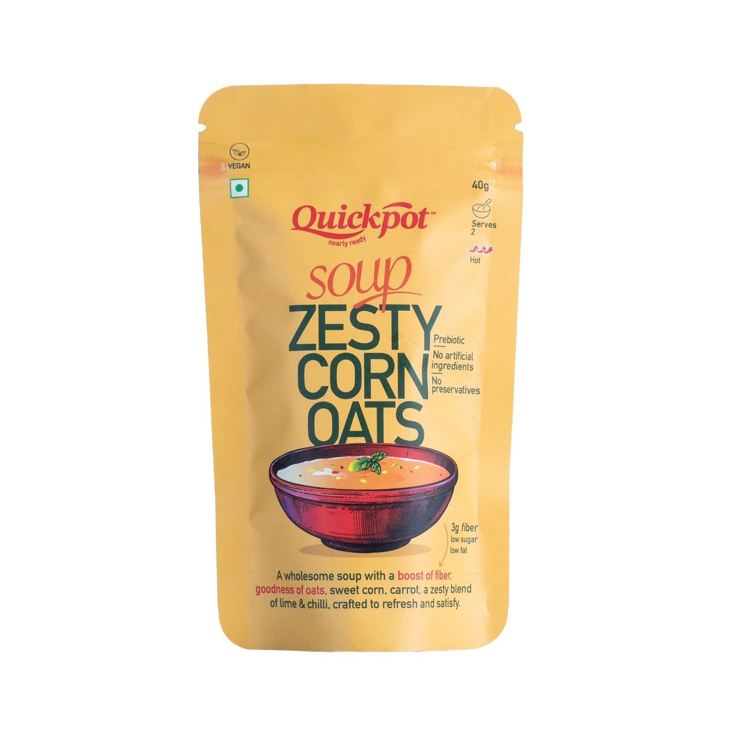 Quickpot - Zesty Corn Oats 40 GM
