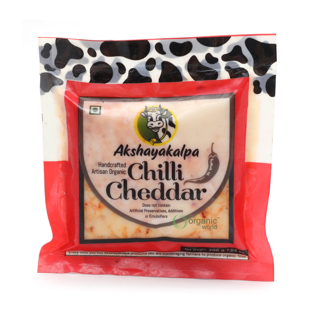 Organic Cheddar Chilli 200 GM