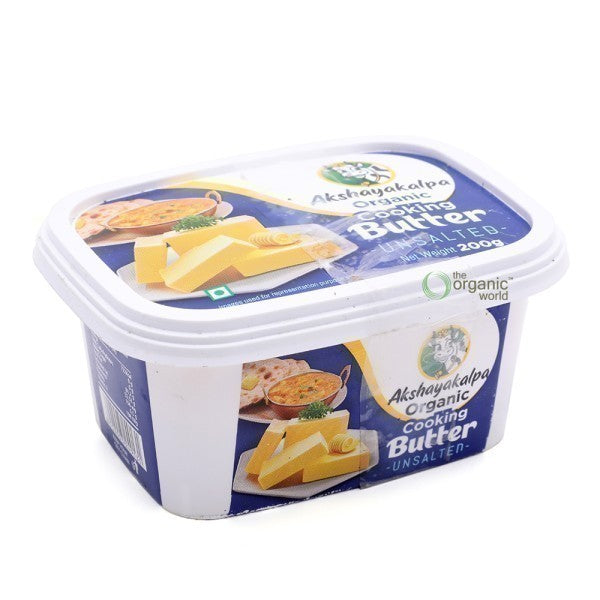 Organic Cooking Butter Unsalted 200 GM