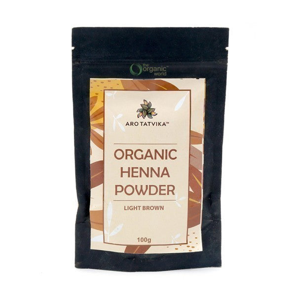 Organic Henna Powder - Light Brown 100 GM