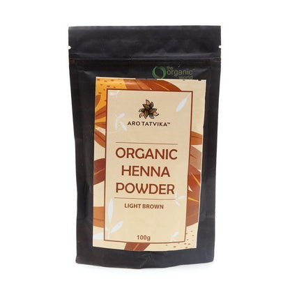 Organic Henna Powder - Light Brown 50 GM
