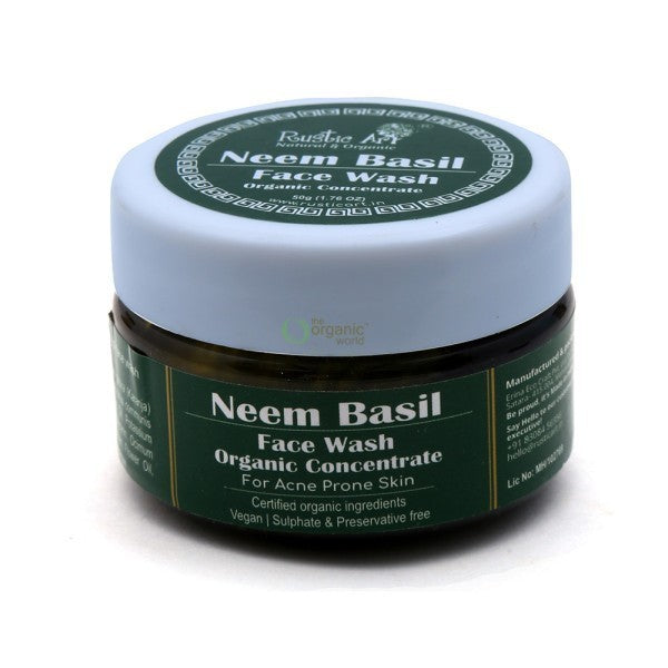 Organic Neem Basil Face Wash Concentrate 50 GM