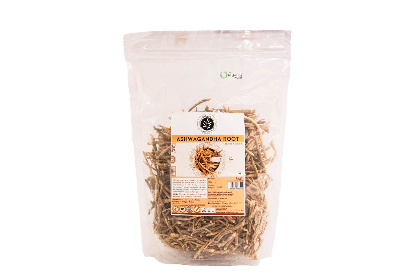 Ashwagandha Root Raw 400 GM