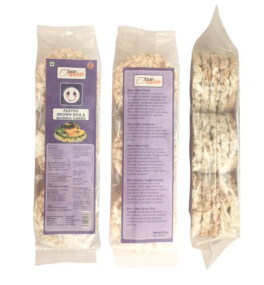 Organic Puffed Brown Rice Cakes 125 GM