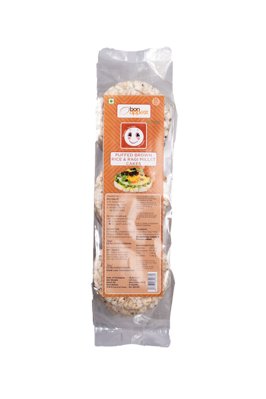 Organic Puffed Brown Rice & Quinoa Cakes 125 GM