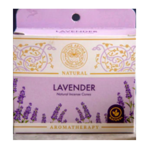 French Lavender Natural Incense Cones Charcoa 1 PACK