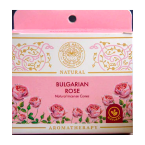 Bulgarian Rose Natural Incense Cones Charcoal 1 PACK