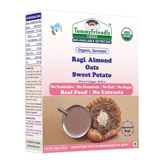 Organic Sprouted Ragi Almond Oats Sweet Potat 200 GM