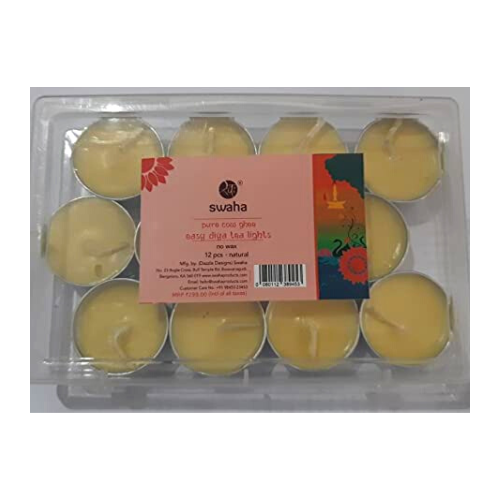 Cow Ghee Tea Lights 12 PCS