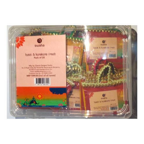 Haldi And Kumkum Red 20 PCS
