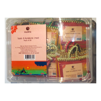 Haldi And Kumkum Red 20 PCS