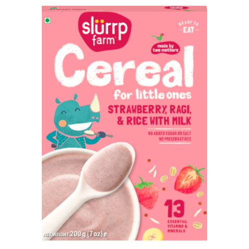 Cereal For Little Ones Ragi Rice & Strawberry 200 GM