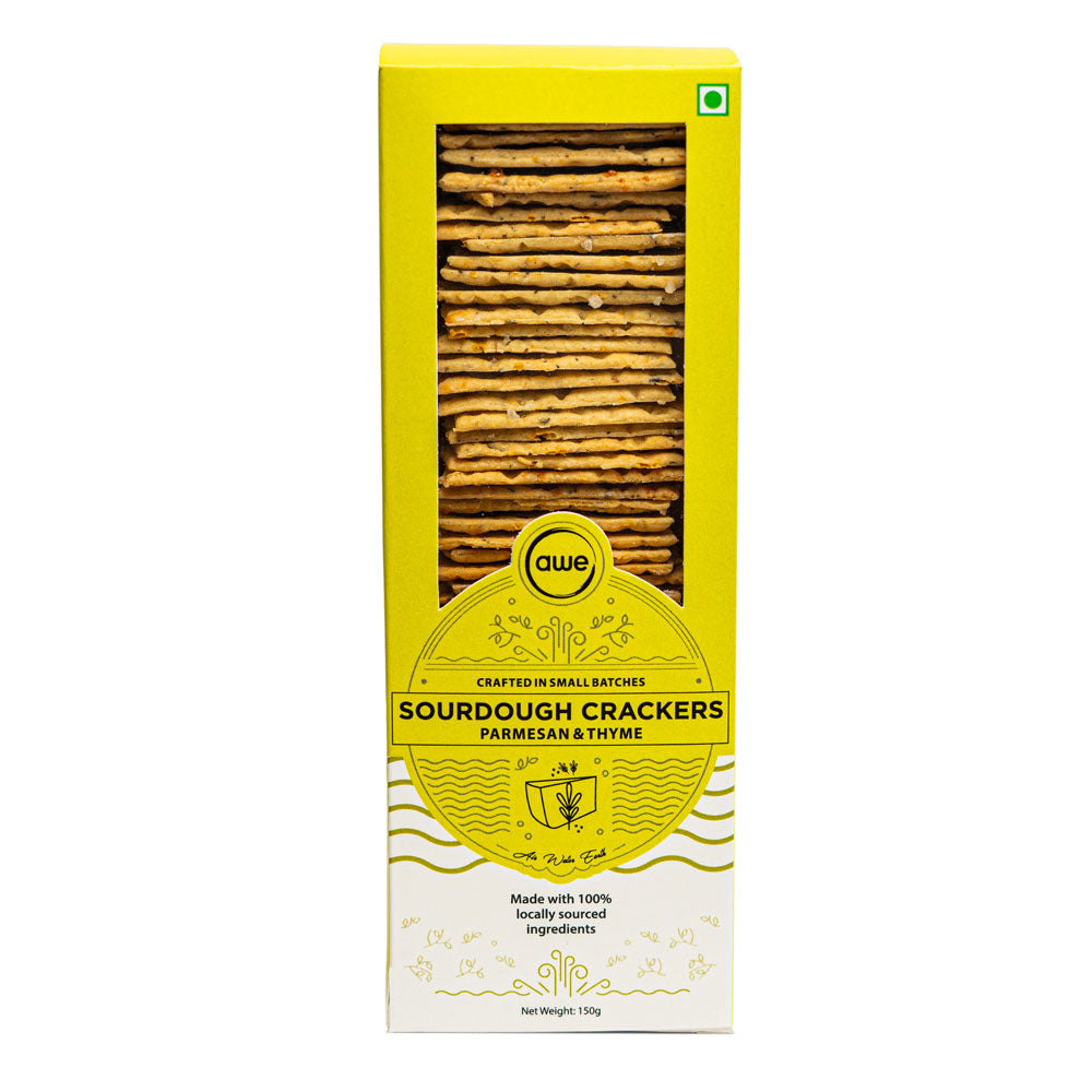 Sourdough Crackers Parmesan Thyme 150 GM