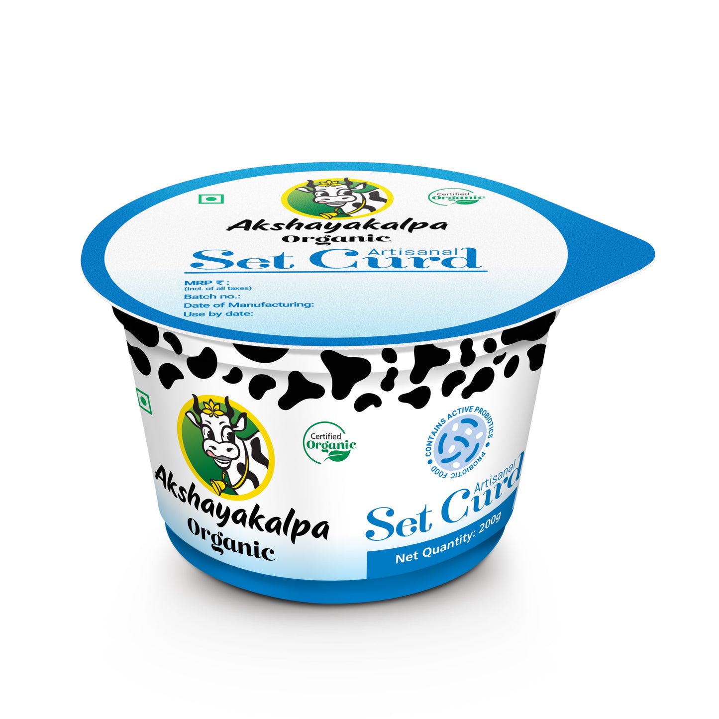 Artisanal Organic Set Curd 200 GM