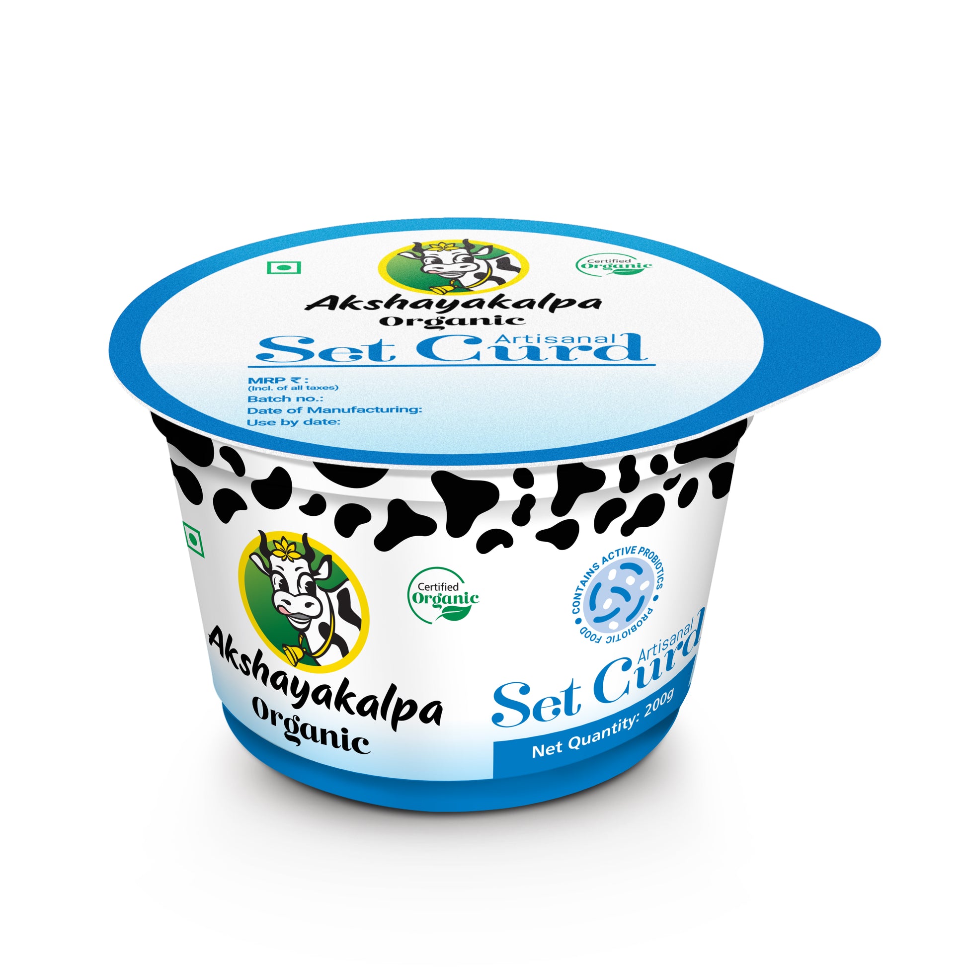Artisanal Organic Set Curd 200 GM