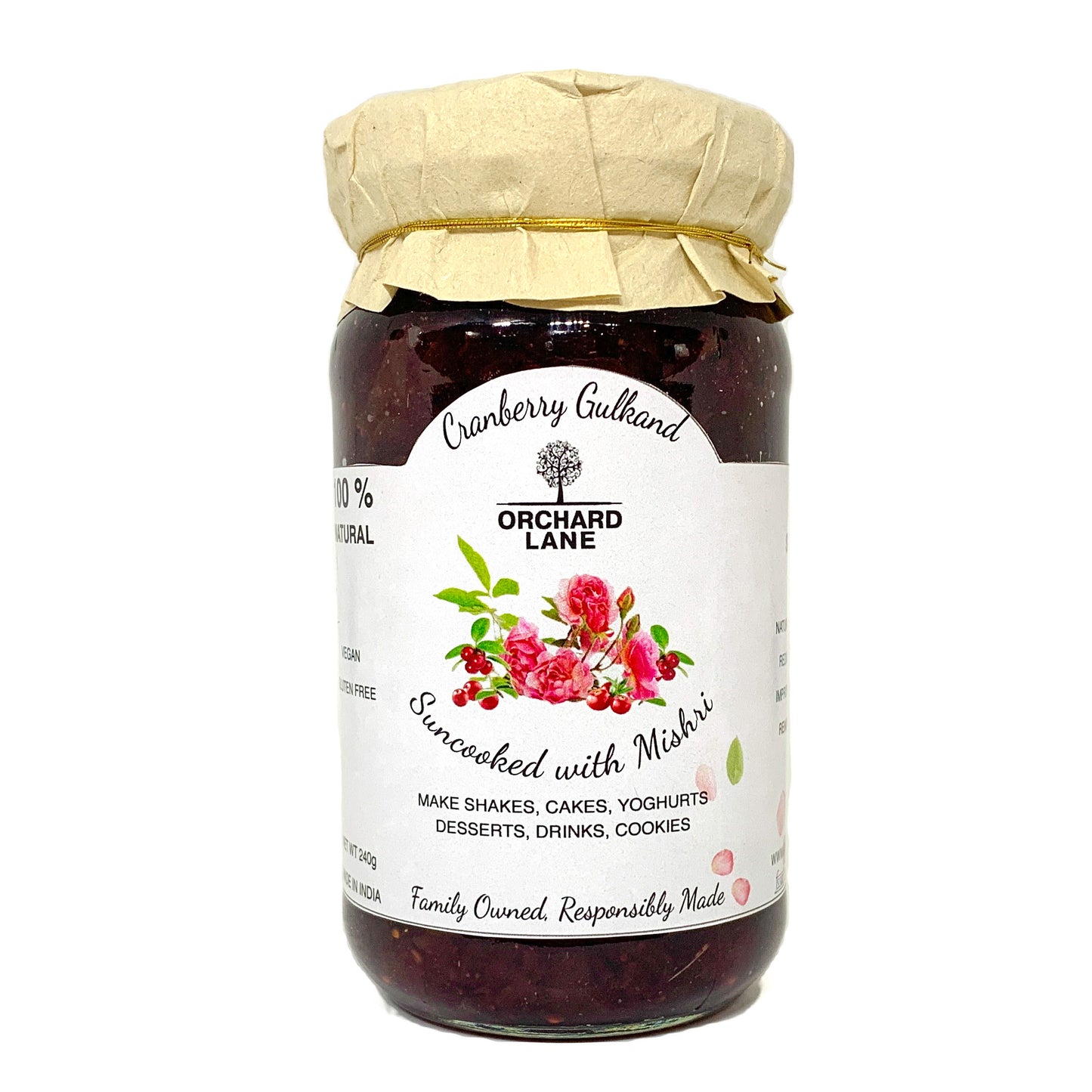 Cranberry Gulkand 240 ML