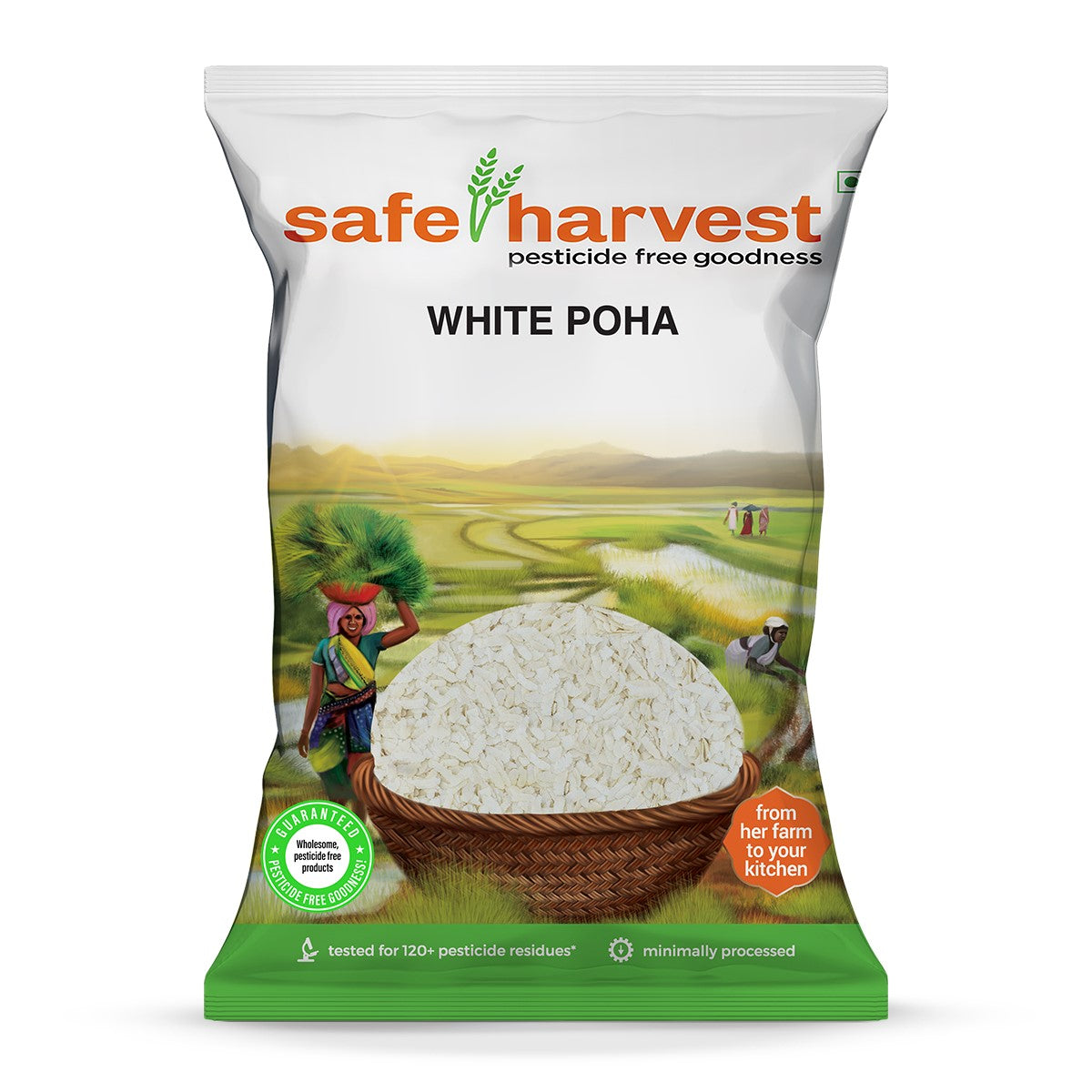Pesticide Free White Poha 500 GM