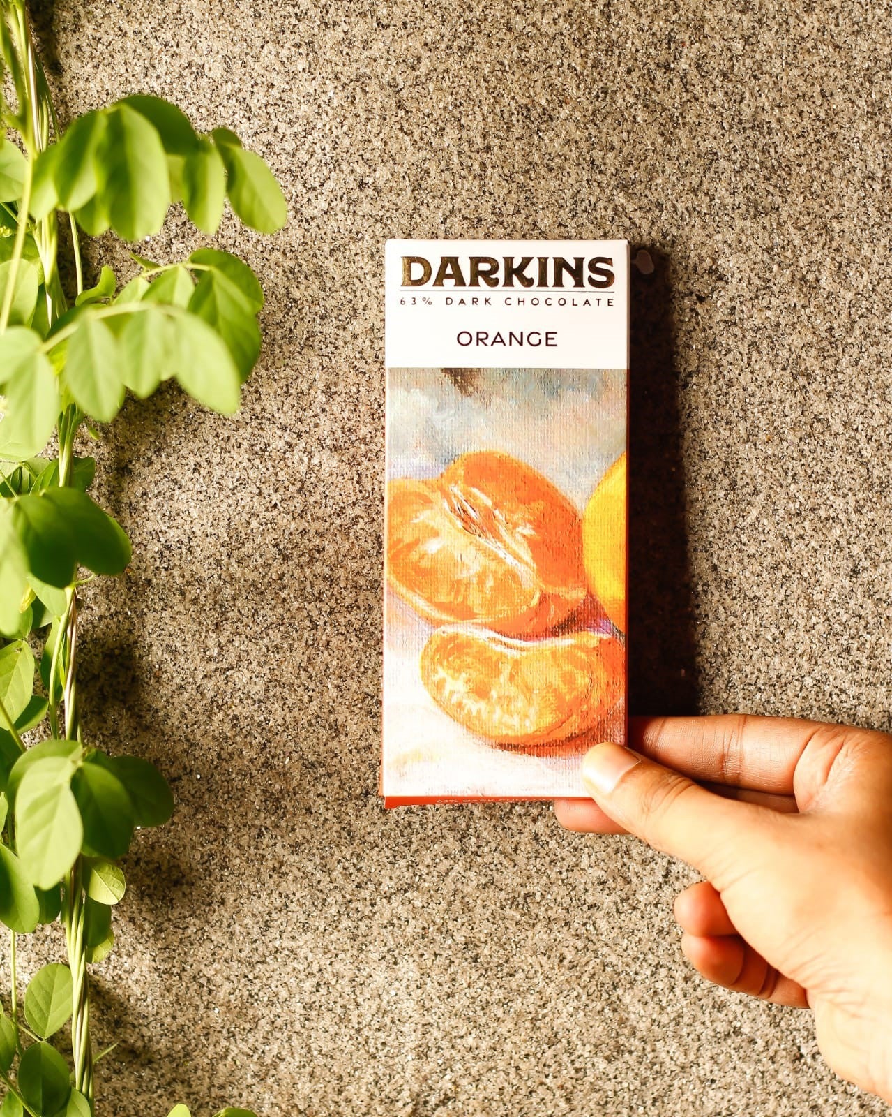 63% Artisanal Dark Chocolate With Orange 50 GM