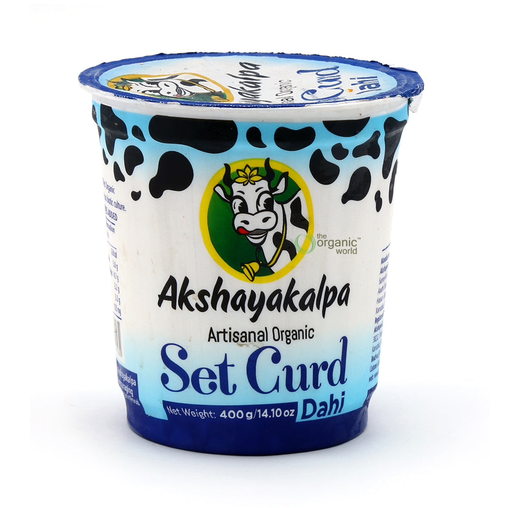 Artisanal Organic Set Curd 400 GM