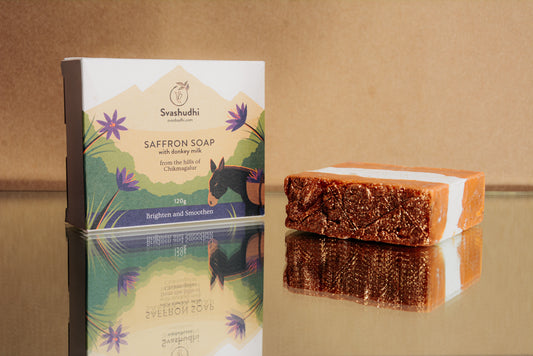 Donkey Milk Soap With Saffron 120 GM