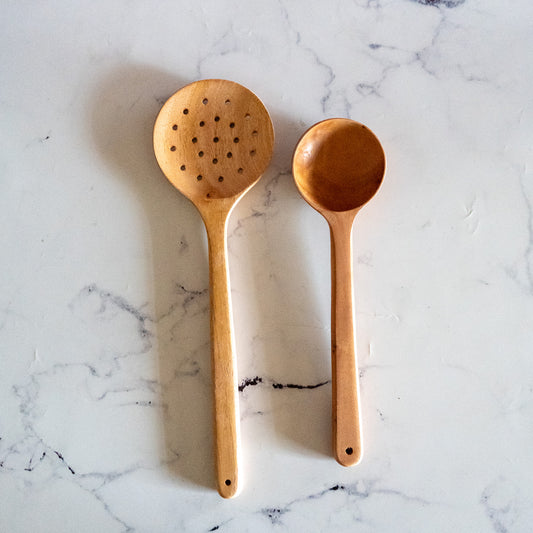 Pure Neem Wood Ladles For Frying And Curry 200 GM