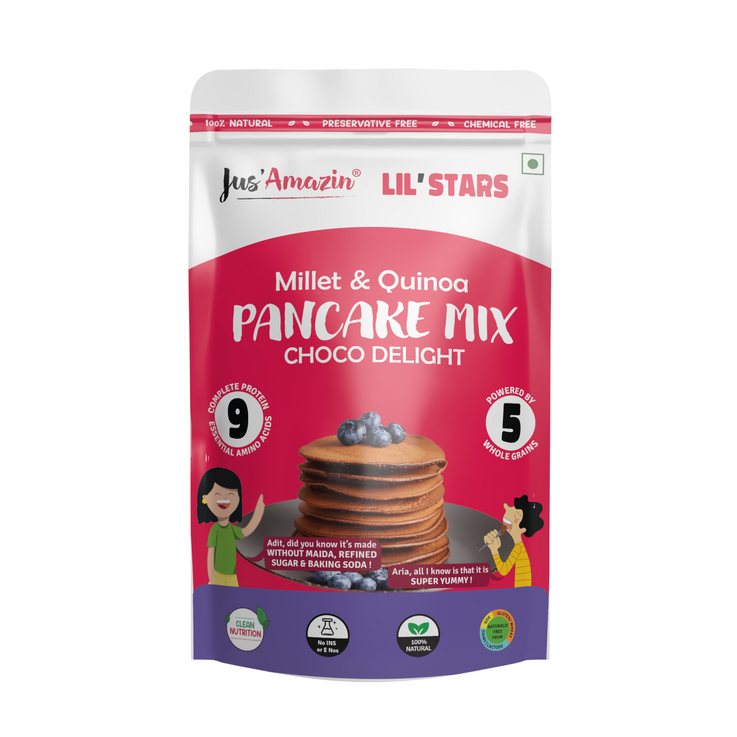 Millet & Quinoa Pan Cake Mix Choco Delight 250 g