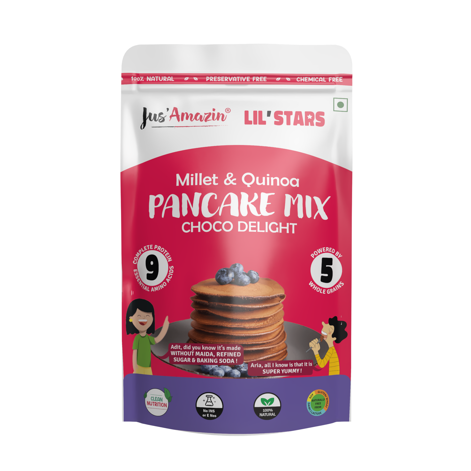 Millet & Quinoa Pan Cake Mix Choco Delight 250 g