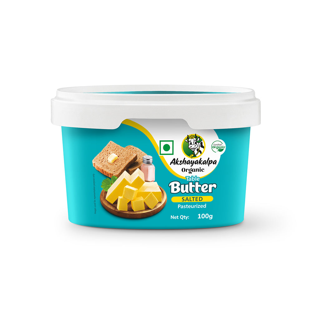 Organic Table Butter Salted Tub 100 GM