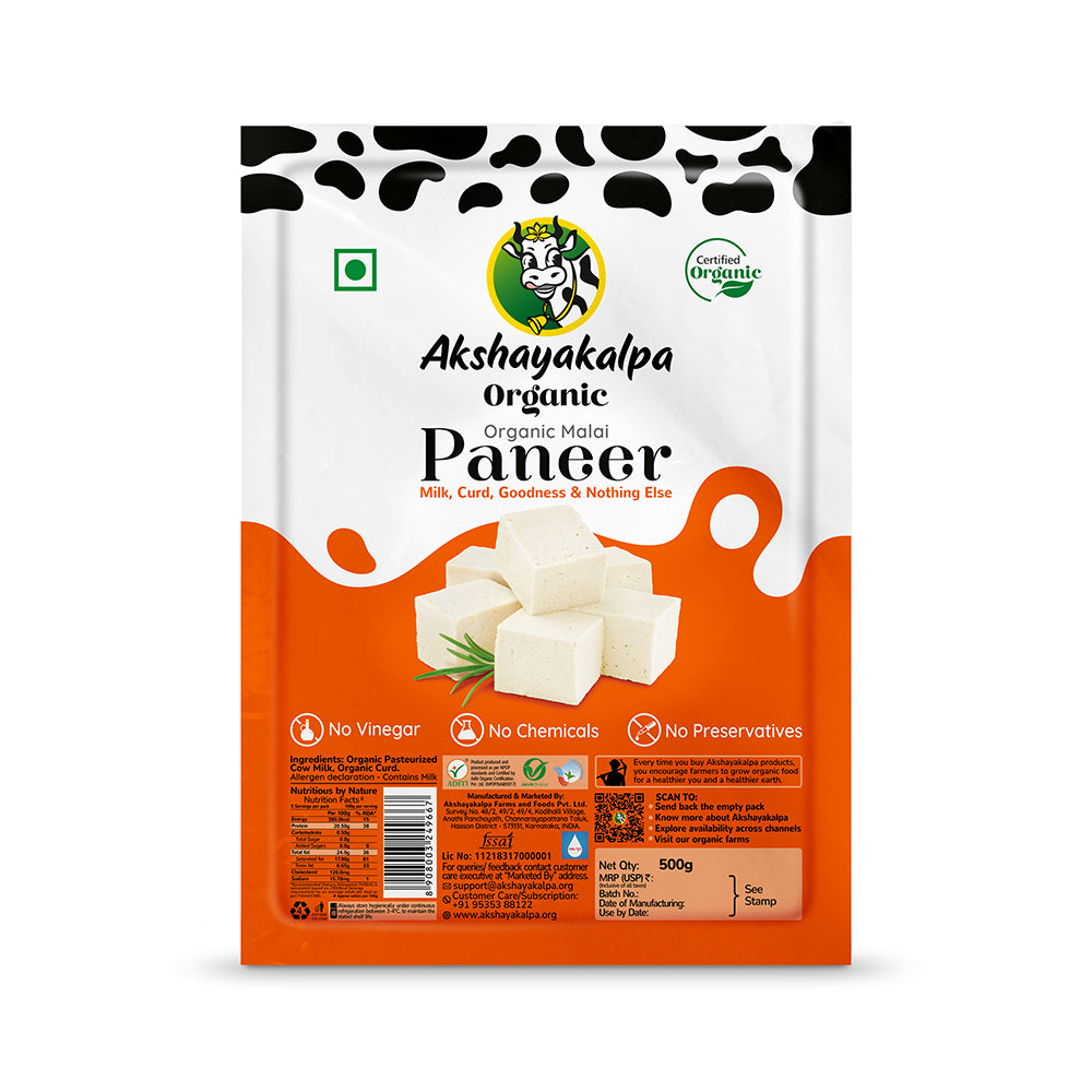 Organic Malai Panner 500 GM