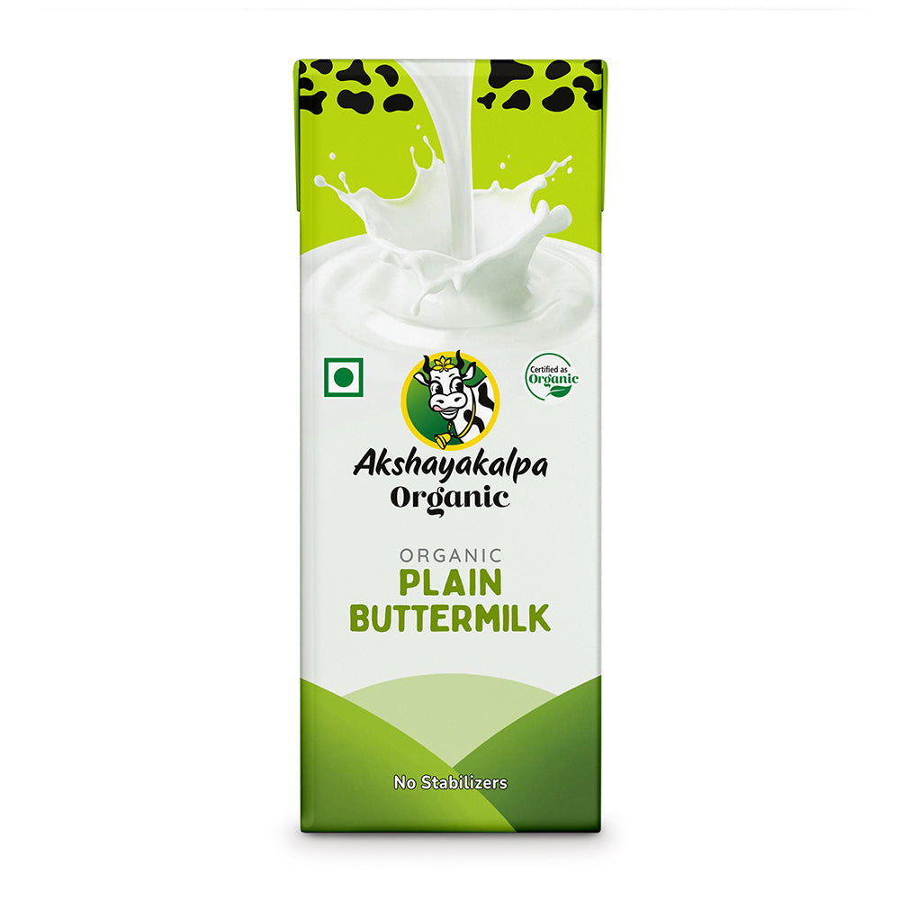 Organic Plain Buttermilk 200 ML