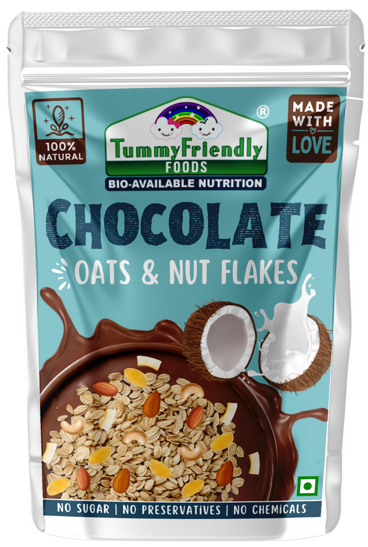 Chocolate Oats Nuts And Seeds Mix 100 GM