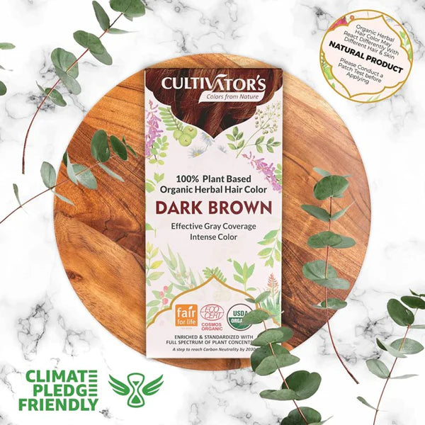 Organic Hair Color Dark Brown 100 GM