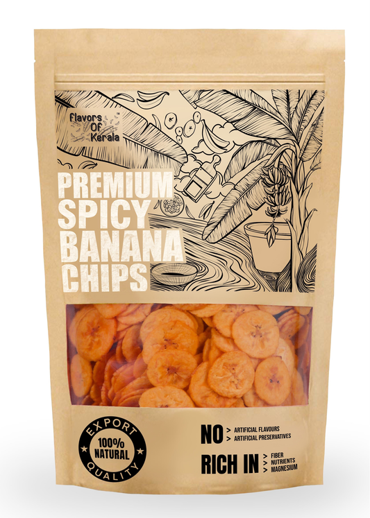 Premium Spicy Banana Chips In Coconut Oil 150 g