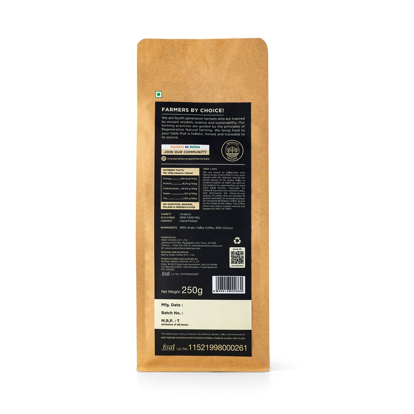 Instant Coffee Native Araku Valley Coffee 250 g