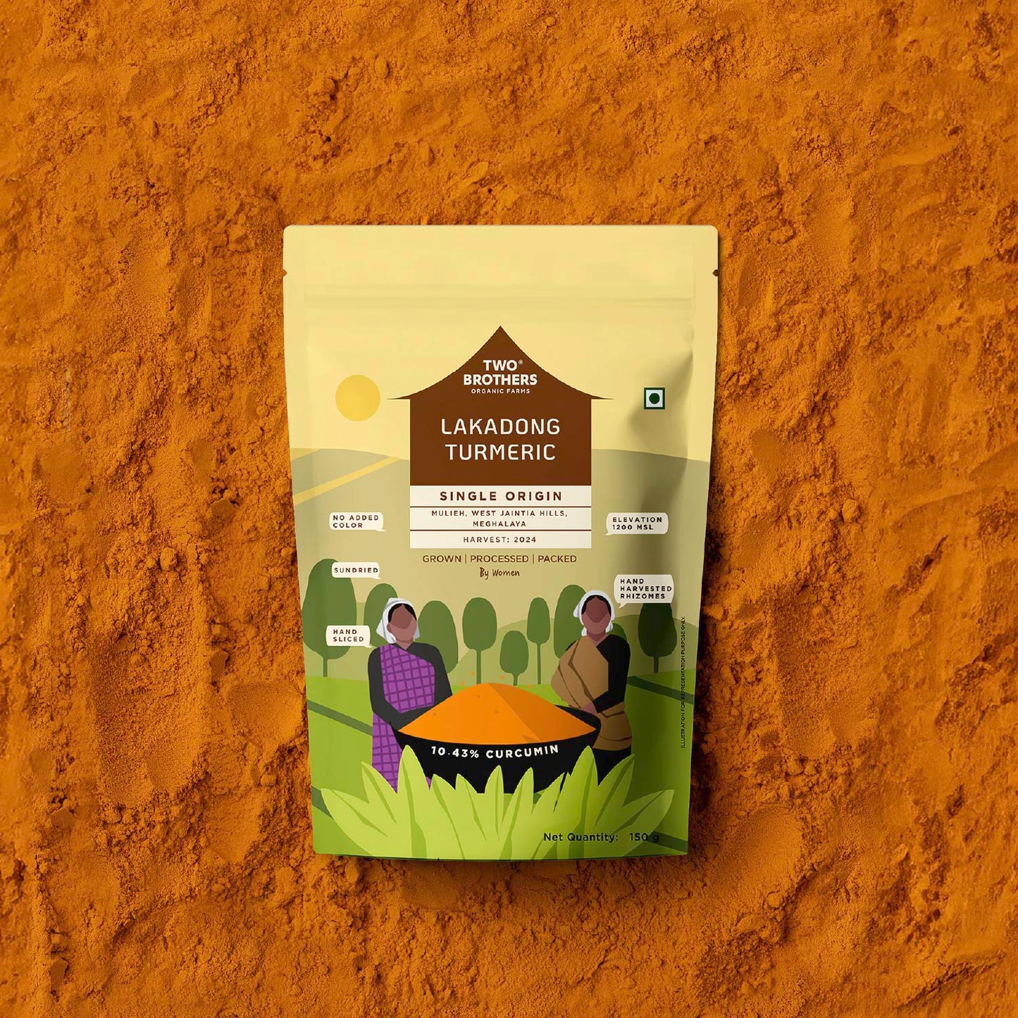 Single Origin Lakadong Turmeric Powder 150 g
