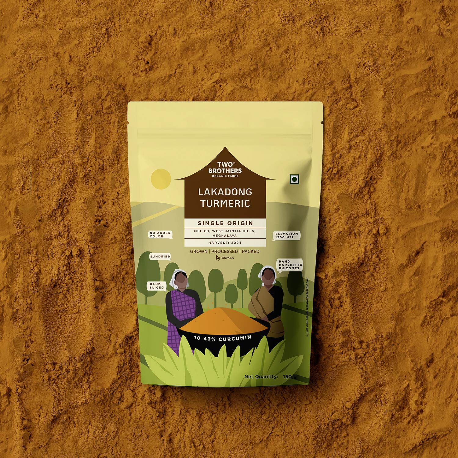 Single Origin Lakadong Turmeric Powder 150 g