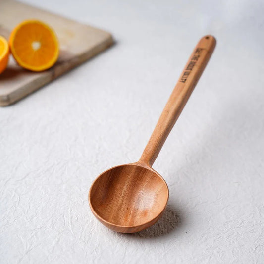 Neem Wood Cooking Spoon Stir Oval 30Cm Handma 1 Pcs
