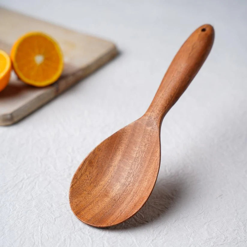 Neem Wood Cooking Spoon - Serve (25Cm | Handm 1 Pcs