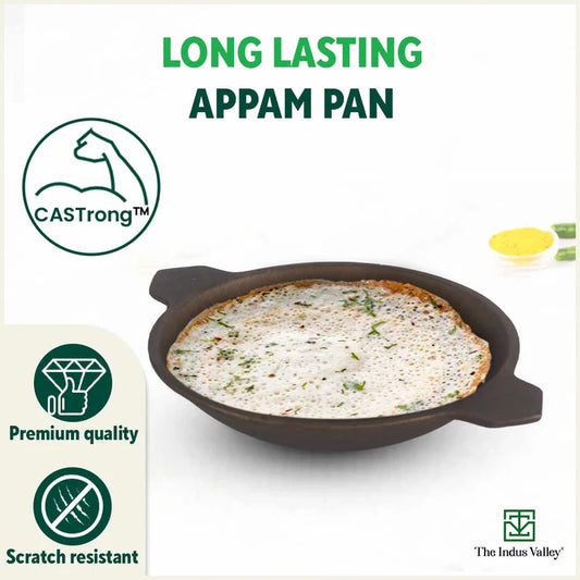 Cast Iron Appam Pan 1 Pcs