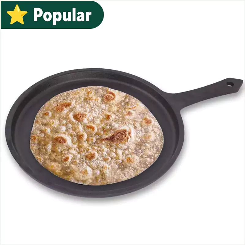 Cast Iron Tawa With Handle (Pre Seasoned) 1 Pcs