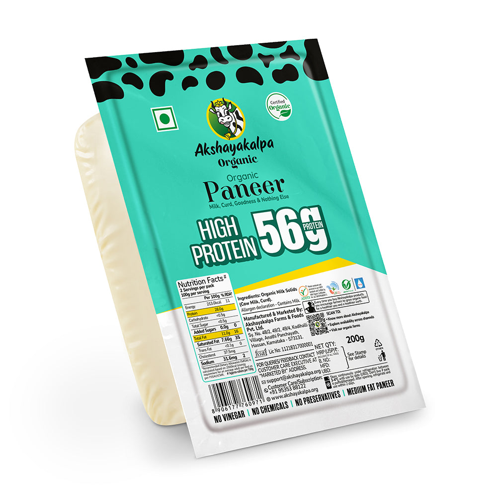 Organic High Protein Paneer 200 Gm