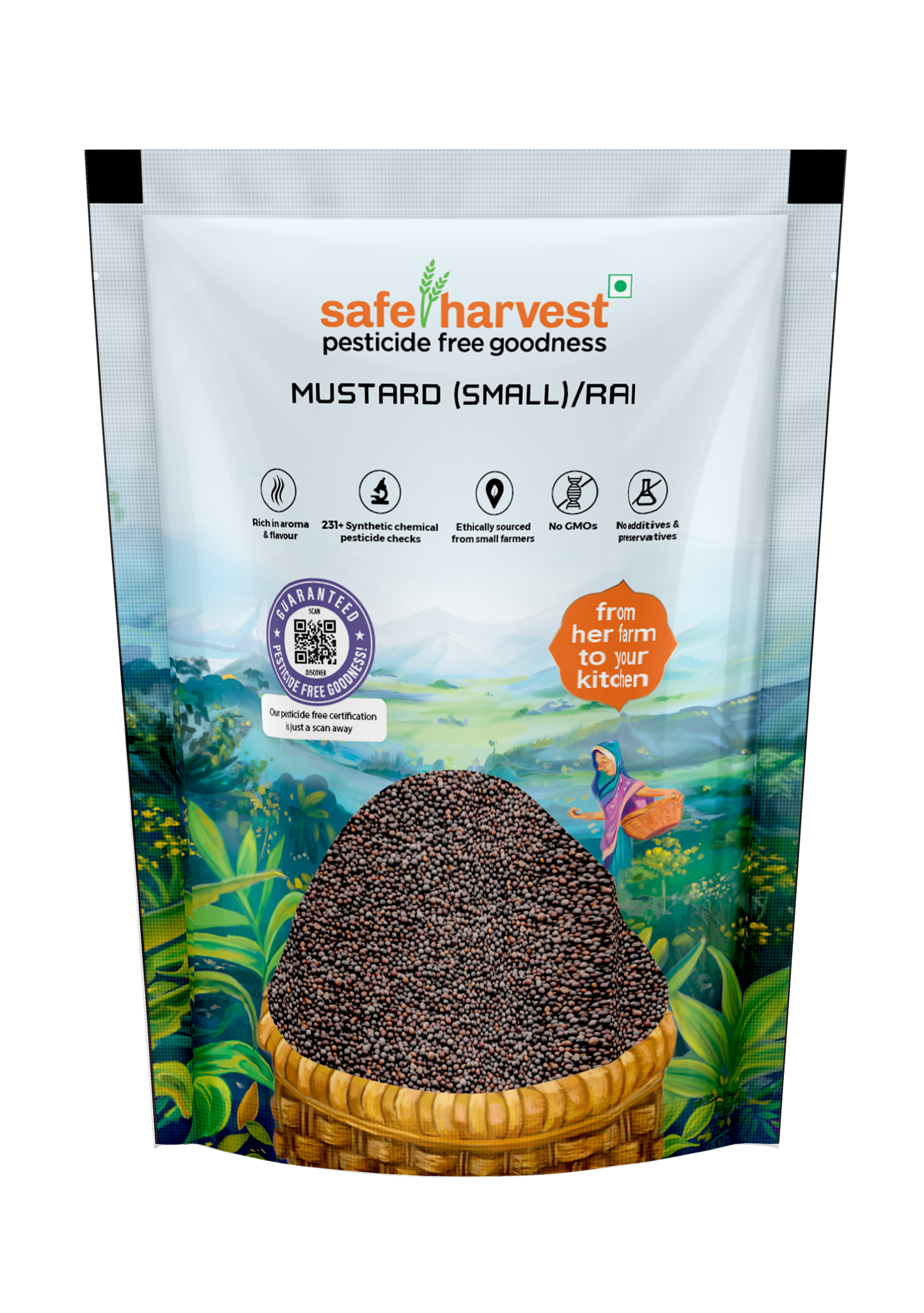 Pesticide Free Mustard(Small)/Rai 200 g