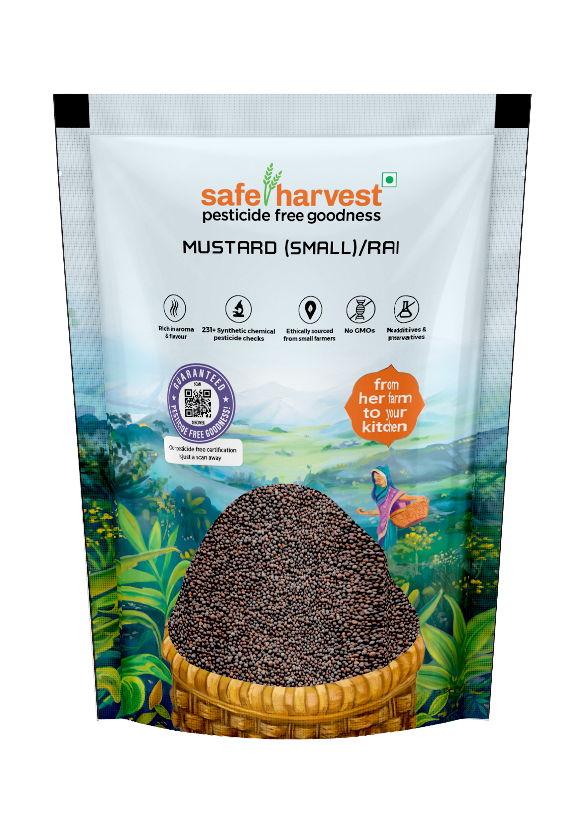 Pesticide Free Mustard(Small)/Rai 200 g