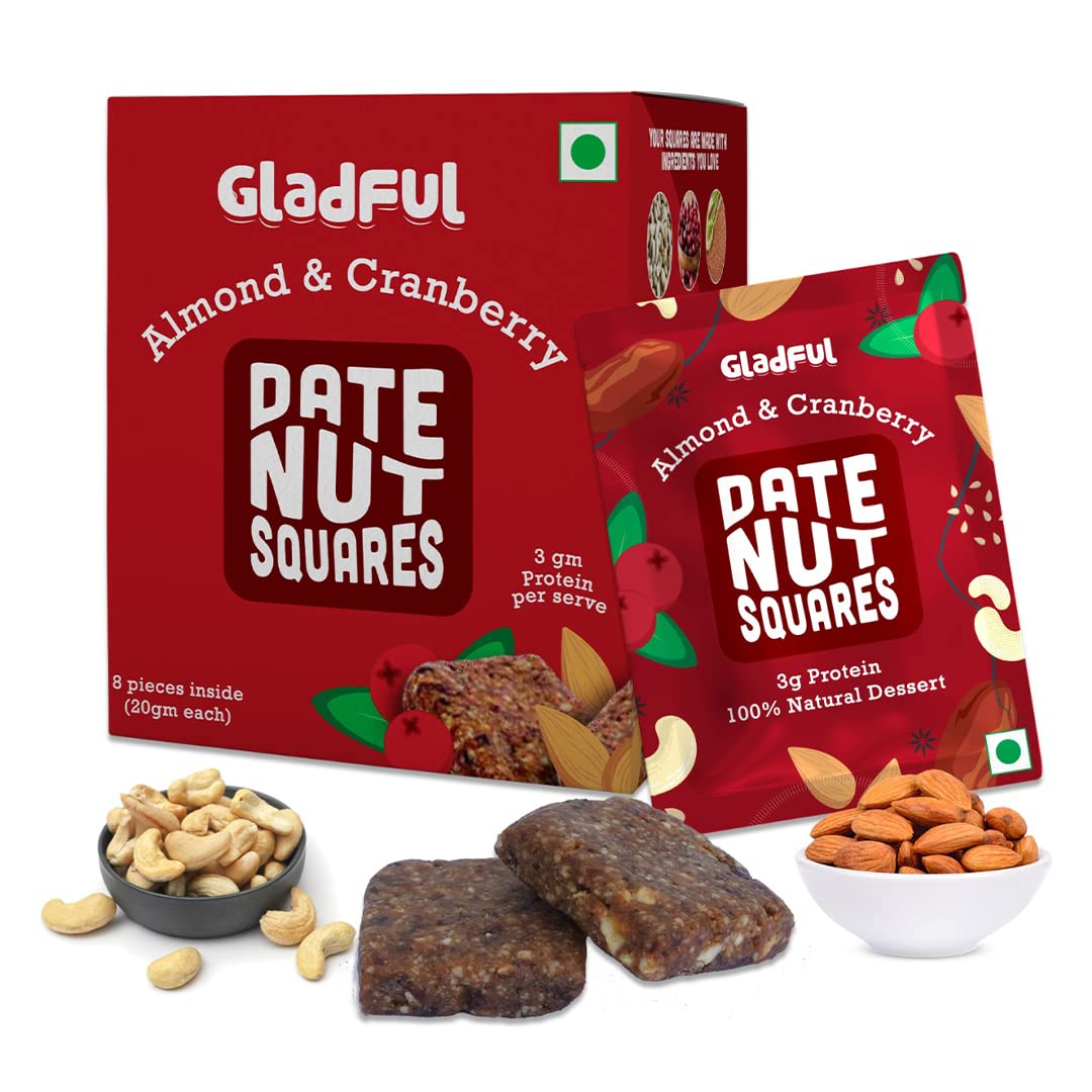 Date Nut Squares Cranberry And Almond 1 Pouch 20 g