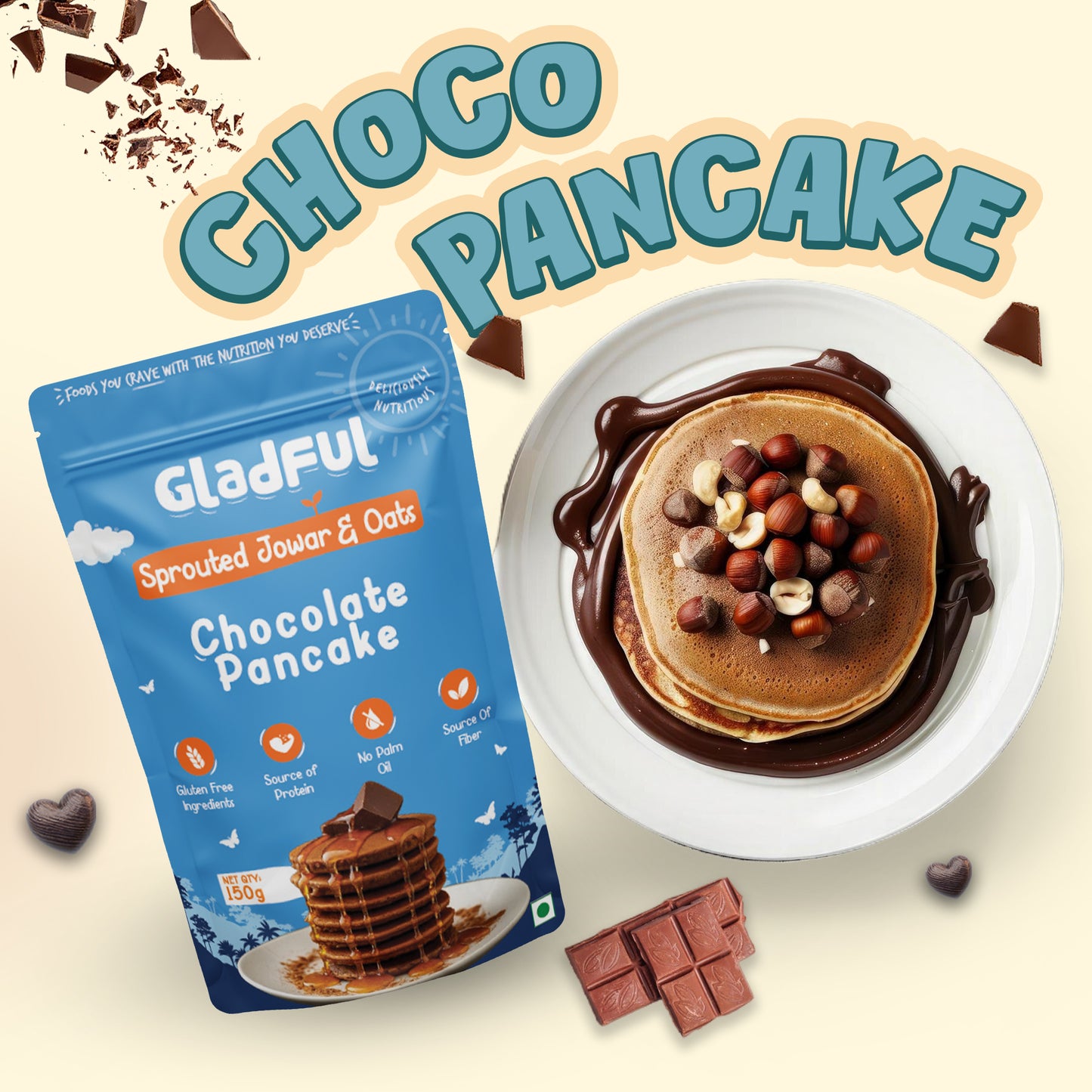 Chocolate Pancake With Jowar And Oats 150 g
